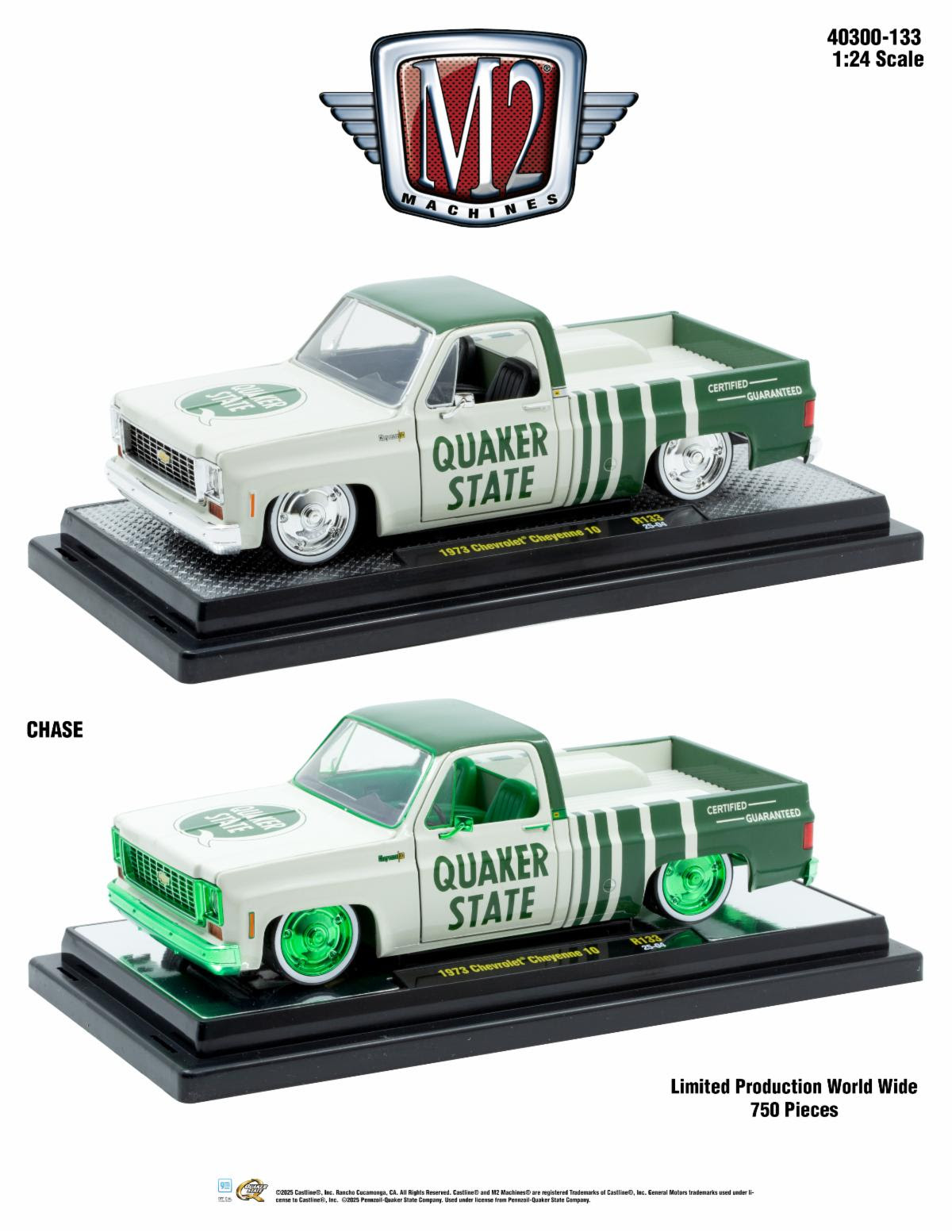 M2-40300-133B 1:24 Scale 1973 Chevrolet Cheyenne 10 PK 4