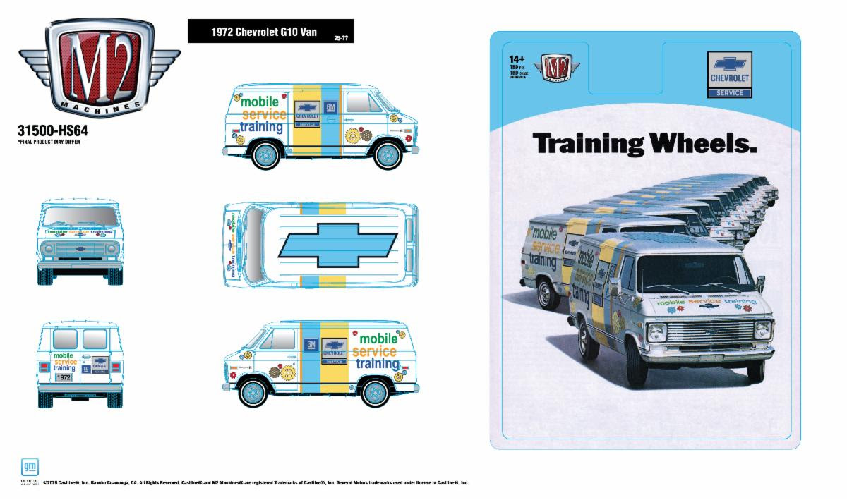 M2-31500-HS64 1972 Chevrolet G10 Van PK12