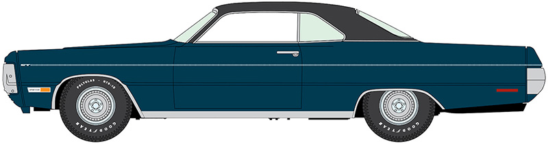RD-AWSP192-B 1970 Plymouth Sport Fury in Jamaica Blue Poly-PK12