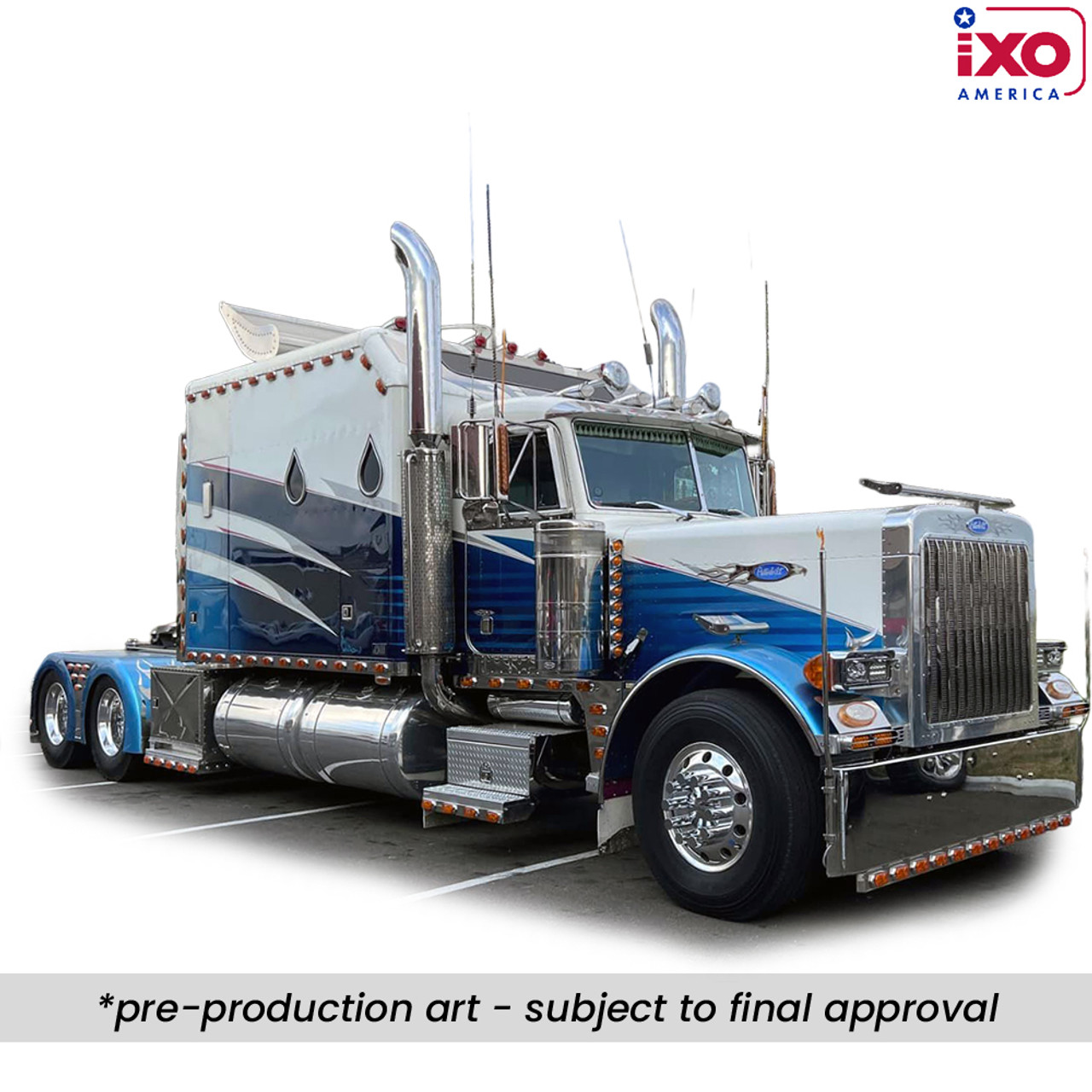 IXO-U64TR0010-2002 Peterbilt 379 - Blue and White PK12