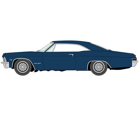 RD-AWSP193-A 1965 Chevrolet Impala Danube Blue-PK12